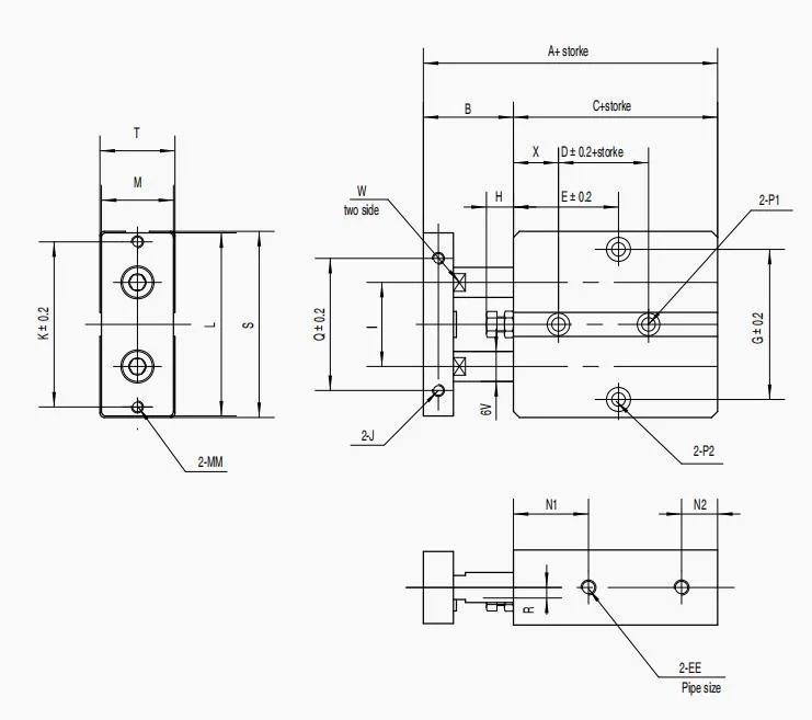 Expert Supplier of Cylinder Aluminum Alloy Mini Cylinder Tn (TDA) Series Twin-Rods Cylinder