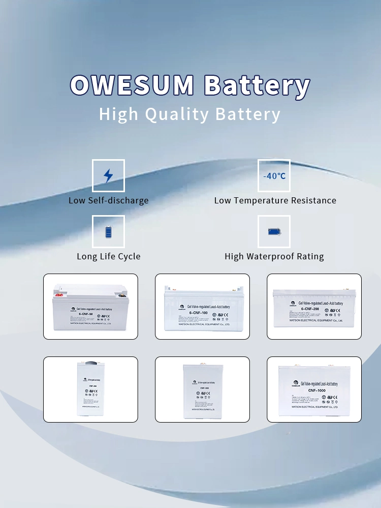 High Quality Customized Sealed Lead Acid Gel Energy Storage Battery