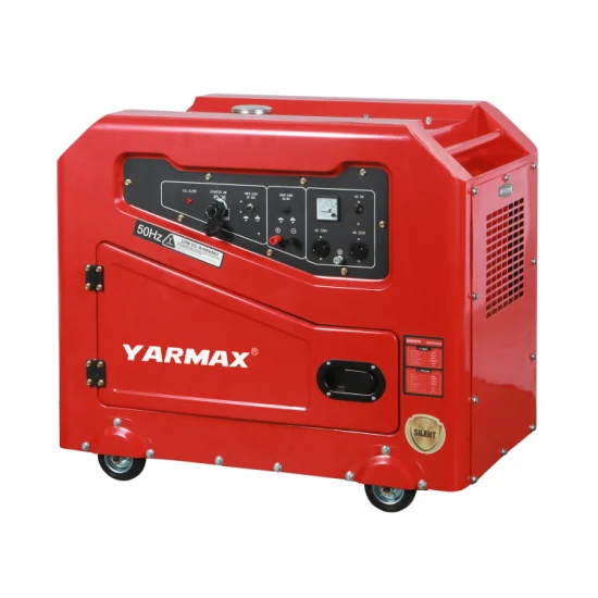 Luftgekühlter, geräuschloser Dieselgenerator von Yarmax, klassisches, schalldämmendes Aggregat der Tn-Serie